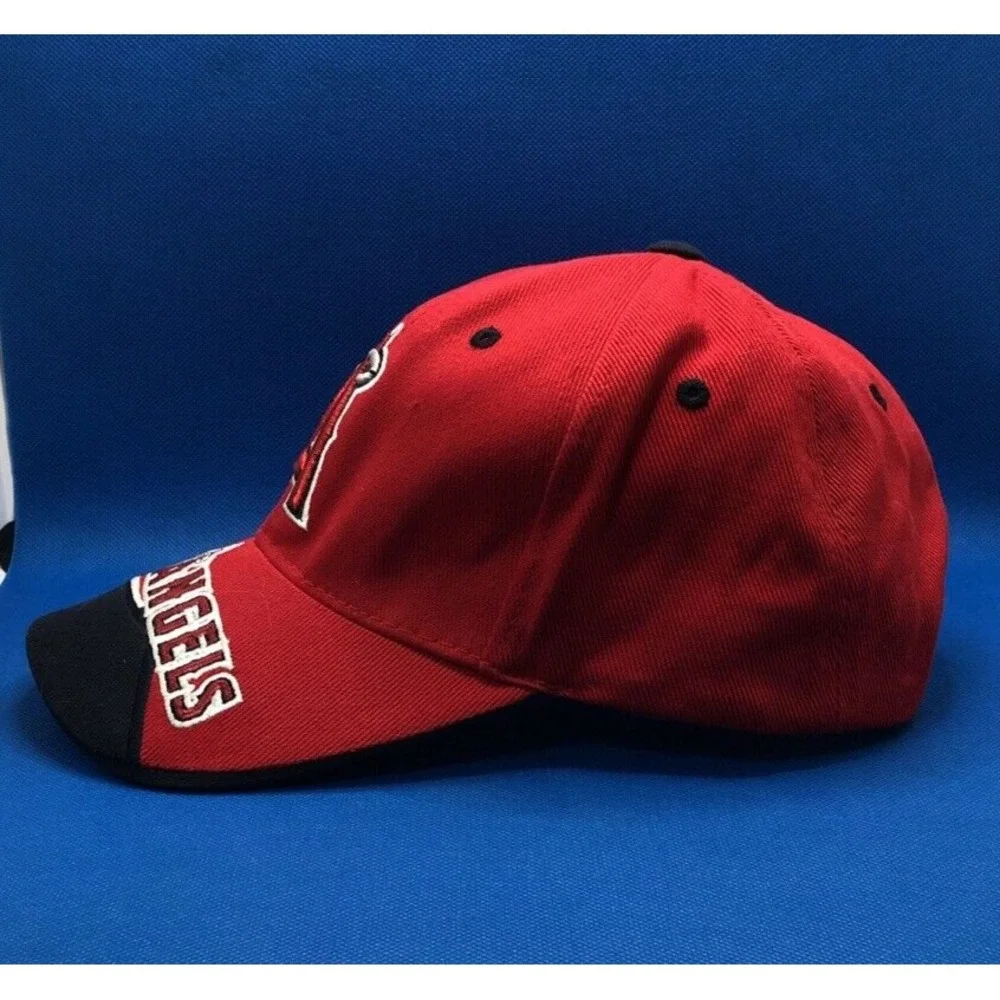 Anaheim Angels Hat MLB Strapback Baseball Red American Casuals Adjustable Cap